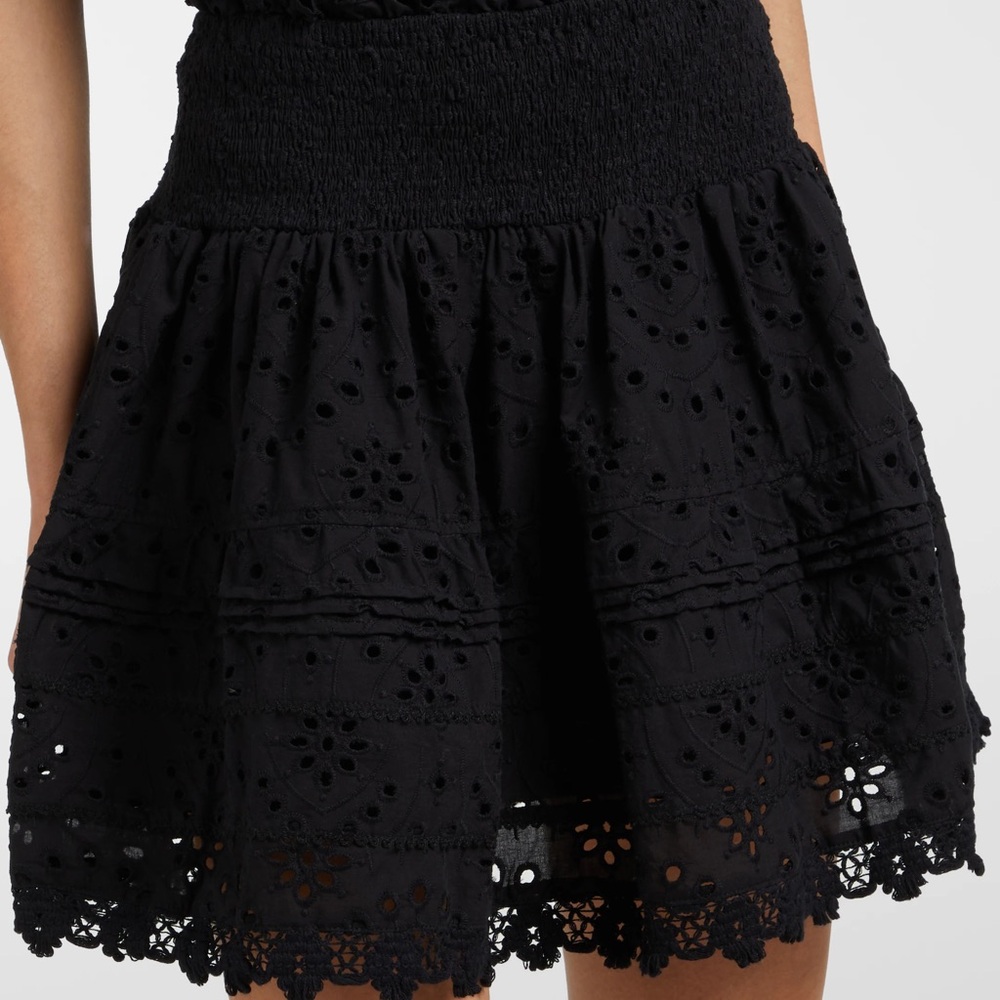 NWT POUPETTE ST BARTH Galia smocked miniskirt